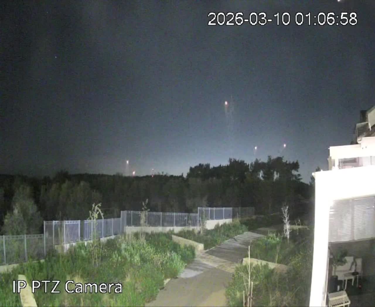 Interceptions in the skies over Haifa from the last barrage towards the northern region