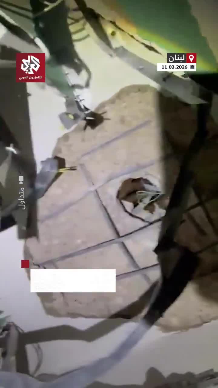 Footage shows an unexploded missile in the apartment targeted by an Israeli airstrike in the Aisha Bakkar area of Beirut.