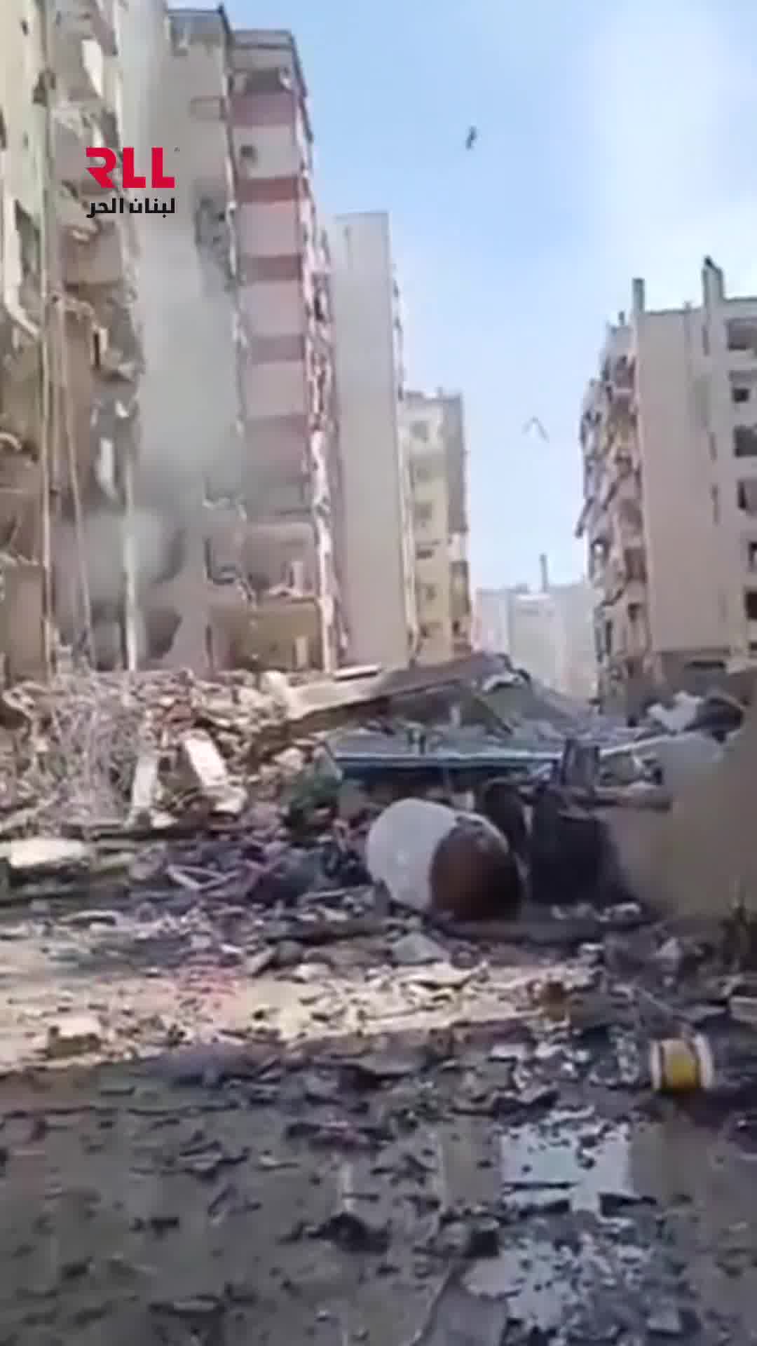 The raid that targeted the Al-Abyad neighborhood - Al-Dahieh, Lebanon