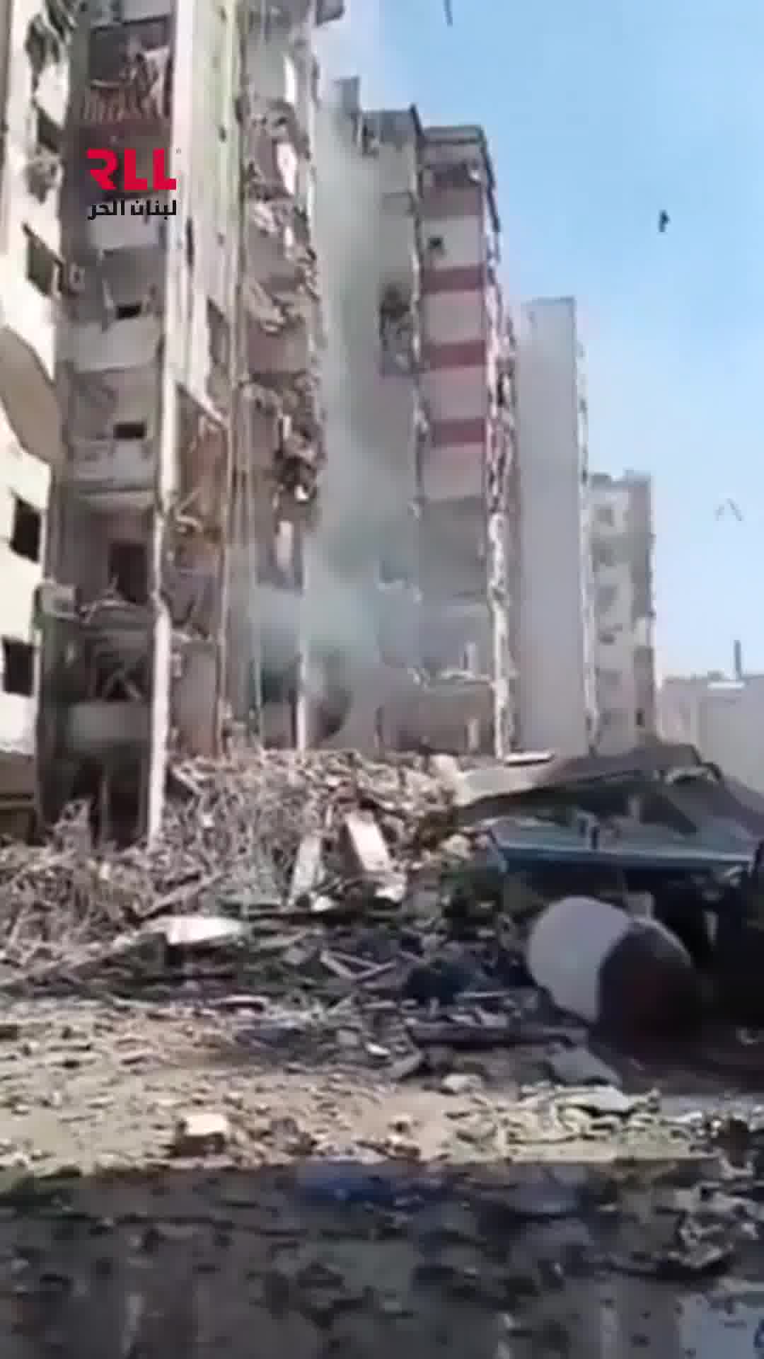 The raid that targeted the Al-Abyad neighborhood - Al-Dahieh, Lebanon