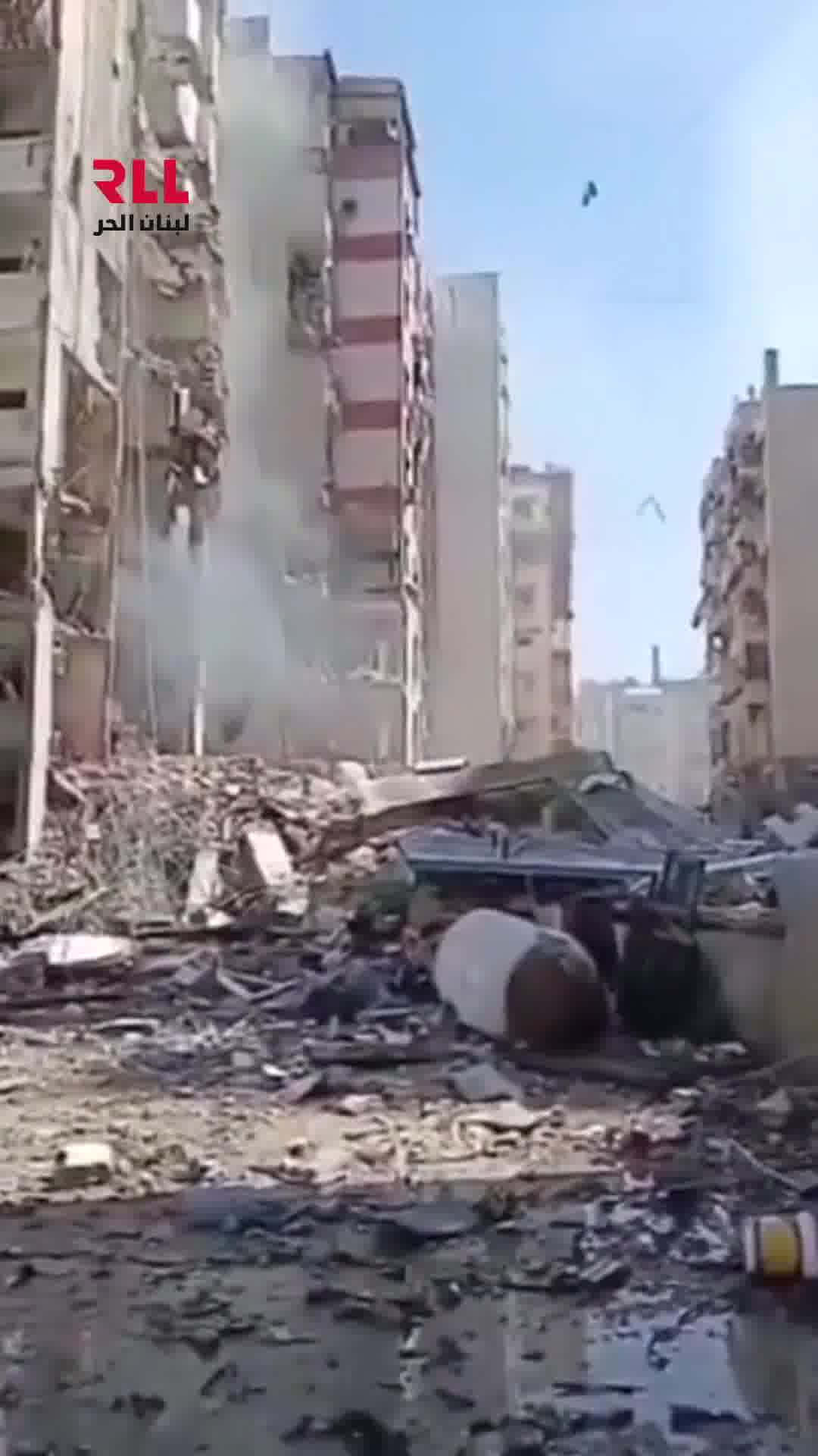 The raid that targeted the Al-Abyad neighborhood - Al-Dahieh, Lebanon