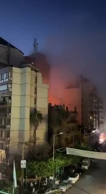 Airstrike targets residential building in Beirut