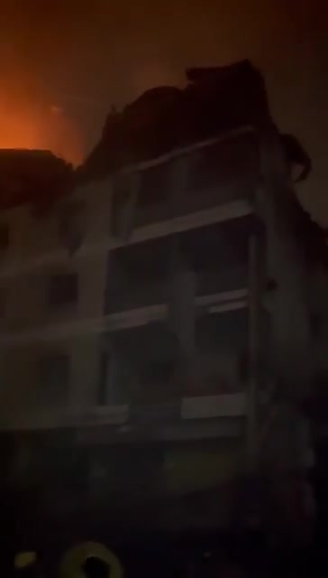 Extensive damage to buildings; as a result of raids on the Maamoura neighborhood in the southern suburbs of Beirut