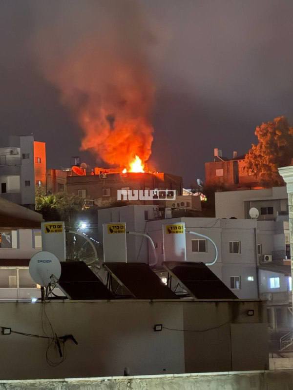 The impact site in the Karmiel area