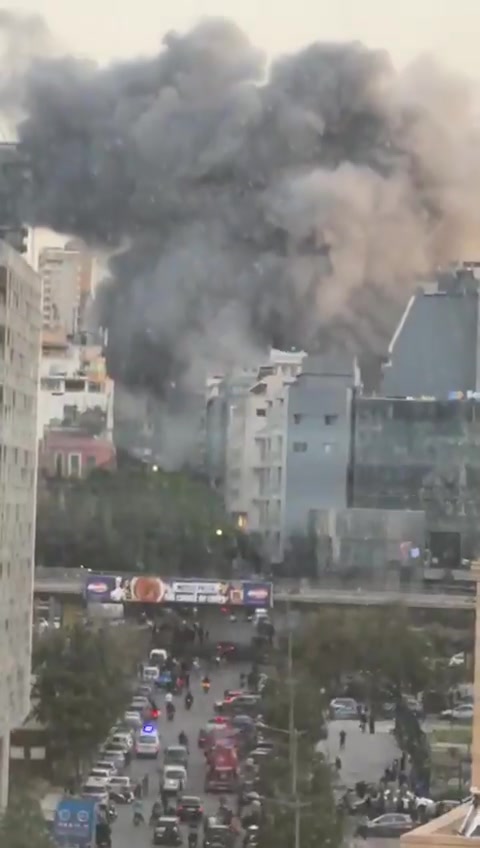 Raid targeted the building in Al-Bashoura