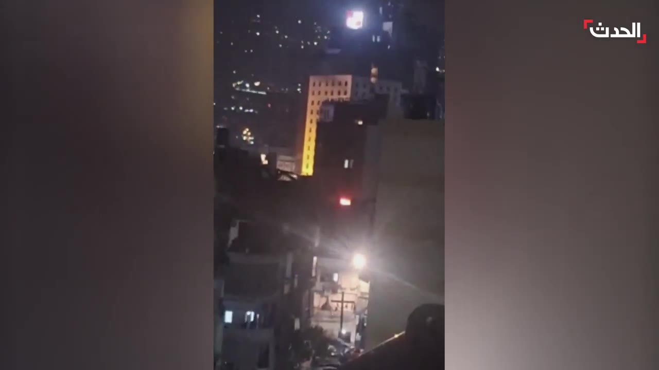 Footage circulating online shows an Israeli drone targeting the Nabaa area north of Beirut