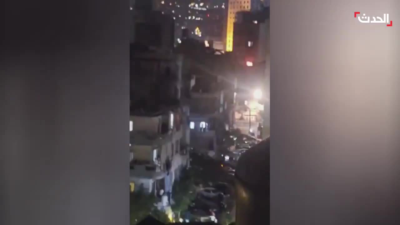 Footage circulating online shows an Israeli drone targeting the Nabaa area north of Beirut