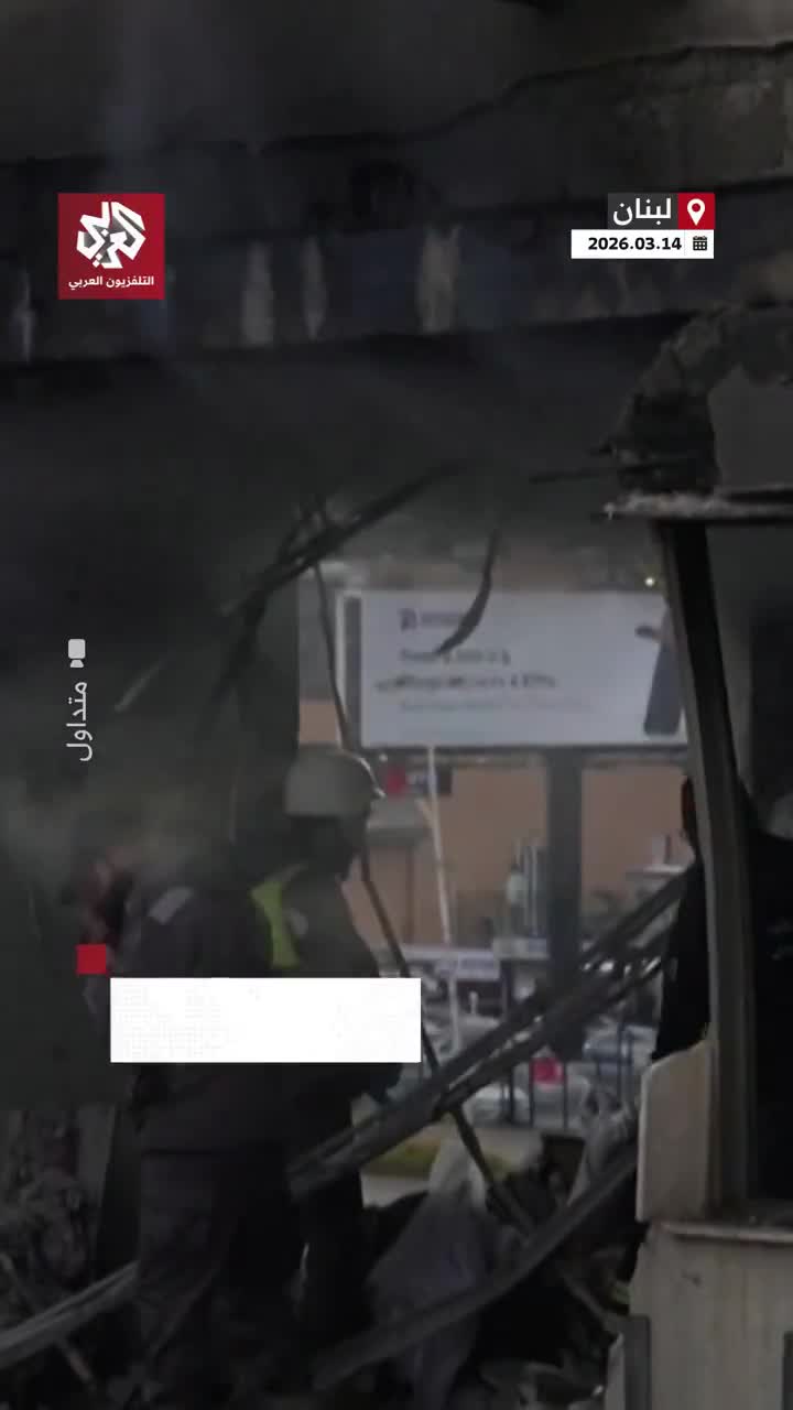 Footage documents the extent of the destruction caused by an Israeli airstrike that targeted a residential apartment in Burj Hammoud, Beirut.