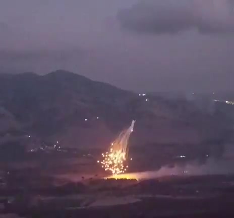 Video footage shows the aftermath of the phosphorus bombing that targeted Khiam in southern Lebanon.