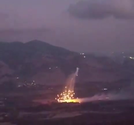 Video footage shows the aftermath of the phosphorus bombing that targeted Khiam in southern Lebanon.
