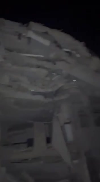 Footage documents the destruction caused by the first Israeli raid at dawn near Sayyed Hadi Highway