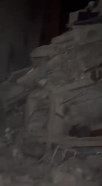 Footage documents the destruction caused by the first Israeli raid at dawn near Sayyed Hadi Highway