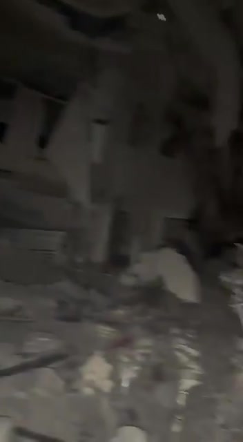 Footage documents the destruction caused by the first Israeli raid at dawn near Sayyed Hadi Highway