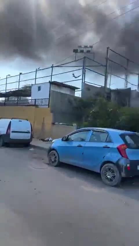 Israeli airstrike in the vicinity of the old airport road