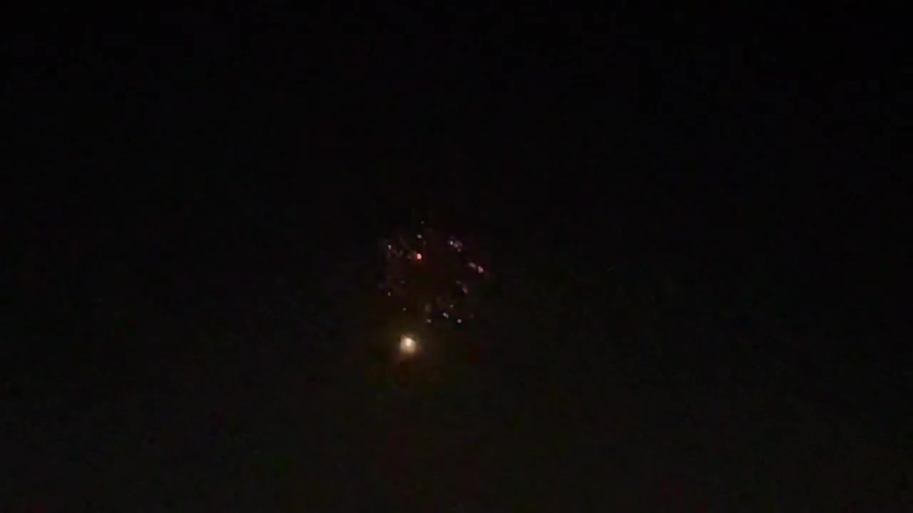 Rockets launched towards northern Israel as seen from south Lebanon