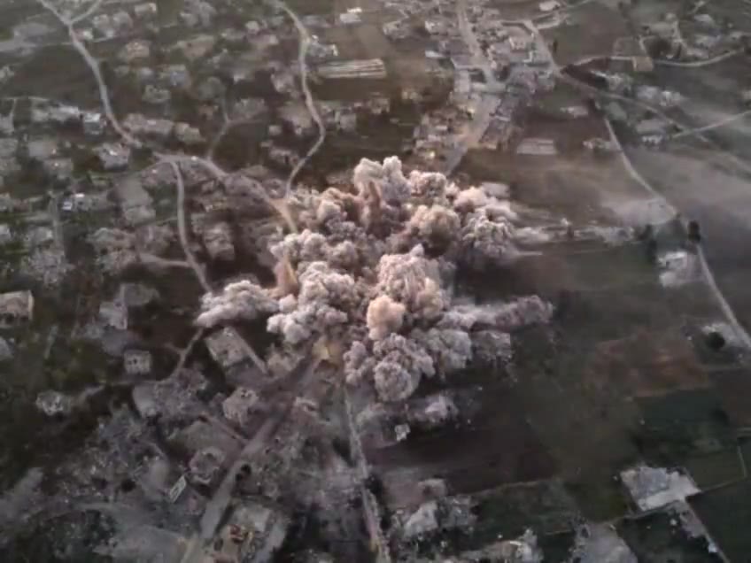 Documentation: Battalion 46 carries out a demolition operation targeting buildings in the town of Aita al-Shaab in southern Lebanon.