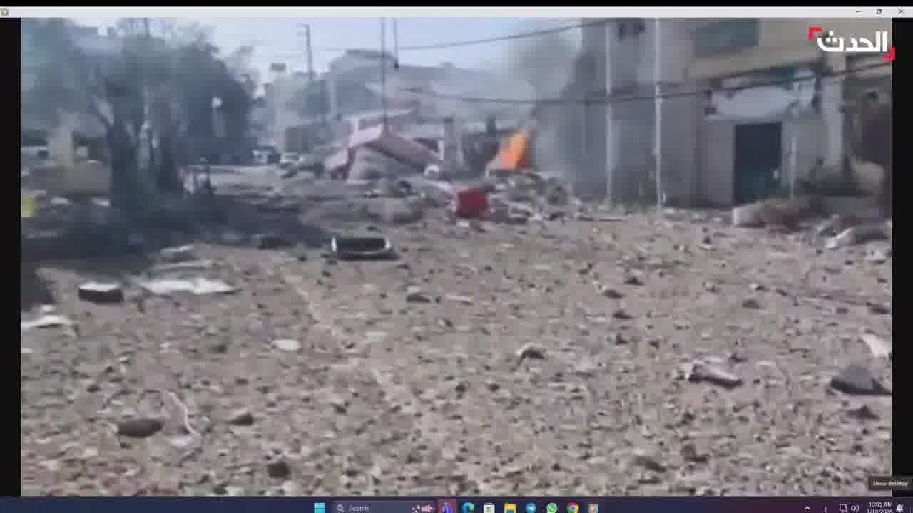 Following an immediate evacuation warning, footage emerges of the Israeli airstrike targeting the town of Deir Qanoun al-Nahr in southern Lebanon.