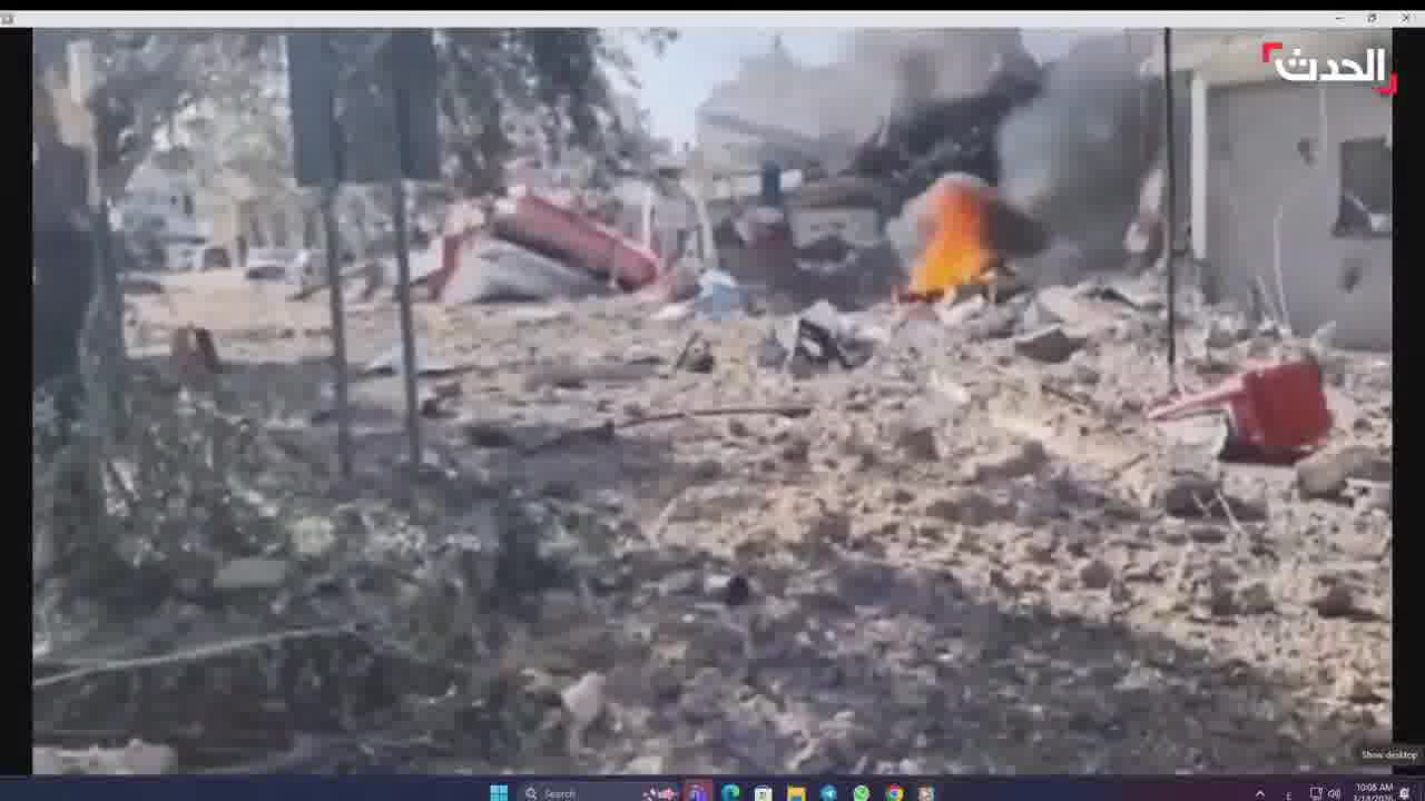Following an immediate evacuation warning, footage emerges of the Israeli airstrike targeting the town of Deir Qanoun al-Nahr in southern Lebanon.