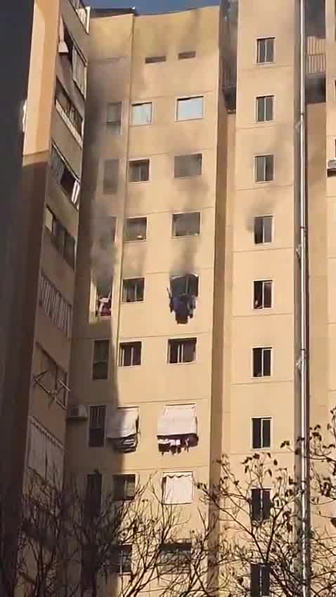 Video: The targeted apartment building in Al-Balat Alley
