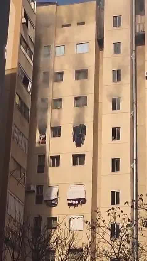 Video: The targeted apartment building in Al-Balat Alley