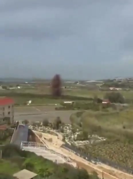 The moment the Qasmiya bridge in southern Lebanon was targeted