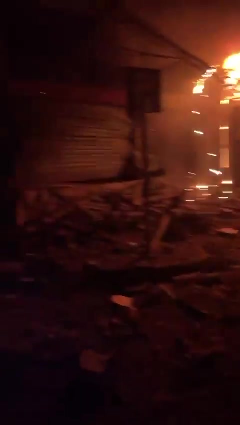 Scenes from the Israeli raid on Beirut's southern suburbs a short while ago