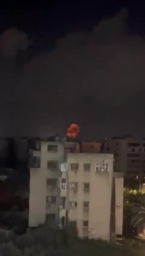 A video circulating online documents an Israeli airstrike targeting Beirut's southern suburbs.