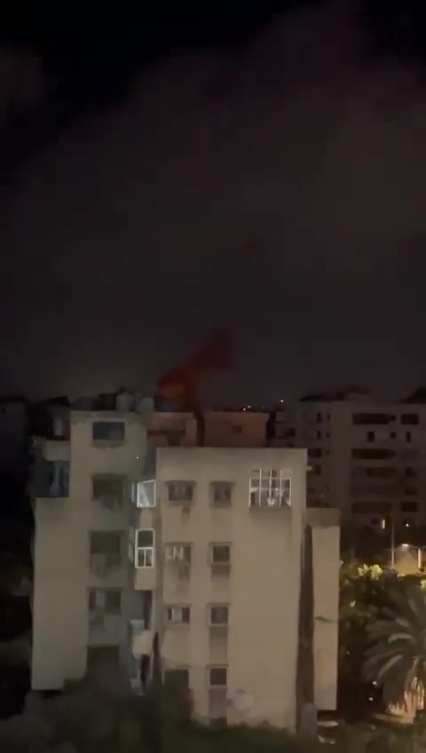 A video circulating online documents an Israeli airstrike targeting Beirut's southern suburbs.