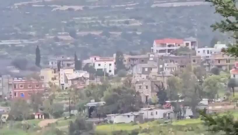 Scenes from the clashes between Hezbollah and Israeli forces in Naqoura