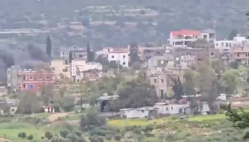 Scenes from the clashes between Hezbollah and Israeli forces in Naqoura