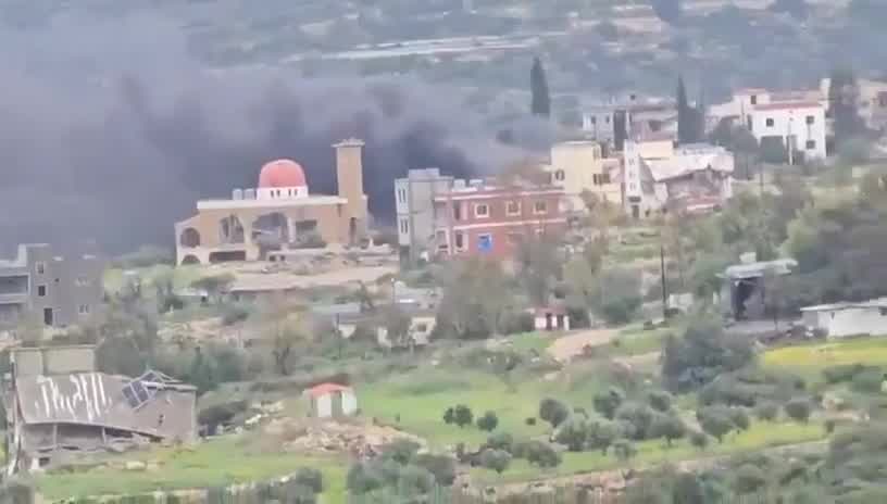 Scenes from the clashes between Hezbollah and Israeli forces in Naqoura