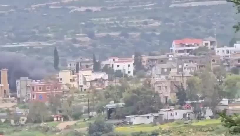 Scenes from the clashes between Hezbollah and Israeli forces in Naqoura