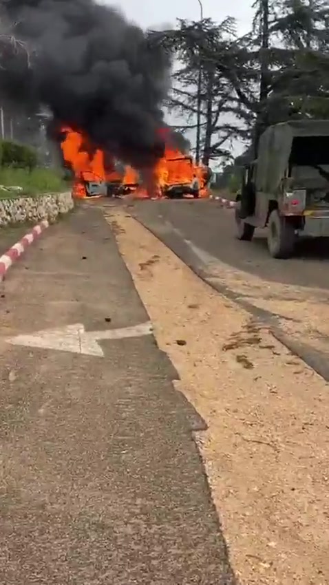 One person is killed in a suspected anti-tank missile attack in the northern border community of Misgav Am, first responders say.  The Magen David Adom ambulance service says two vehicles caught fire, and a body was pulled from one.  The IDF is investigating the apparent Hezbollah attack from Lebanon.