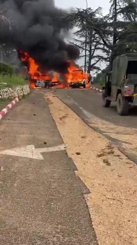 One person is killed in a suspected anti-tank missile attack in the northern border community of Misgav Am, first responders say.  The Magen David Adom ambulance service says two vehicles caught fire, and a body was pulled from one.  The IDF is investigating the apparent Hezbollah attack from Lebanon.