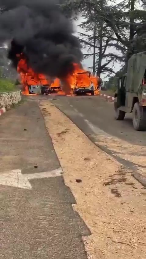One person is killed in a suspected anti-tank missile attack in the northern border community of Misgav Am, first responders say.  The Magen David Adom ambulance service says two vehicles caught fire, and a body was pulled from one.  The IDF is investigating the apparent Hezbollah attack from Lebanon.