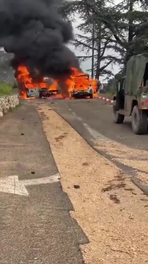 One person is killed in a suspected anti-tank missile attack in the northern border community of Misgav Am, first responders say.  The Magen David Adom ambulance service says two vehicles caught fire, and a body was pulled from one.  The IDF is investigating the apparent Hezbollah attack from Lebanon.