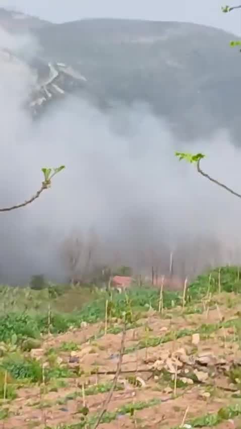 A video circulating online shows another angle of the violent Israeli airstrike that targeted the Qasmiyeh Bridge in southern Lebanon.