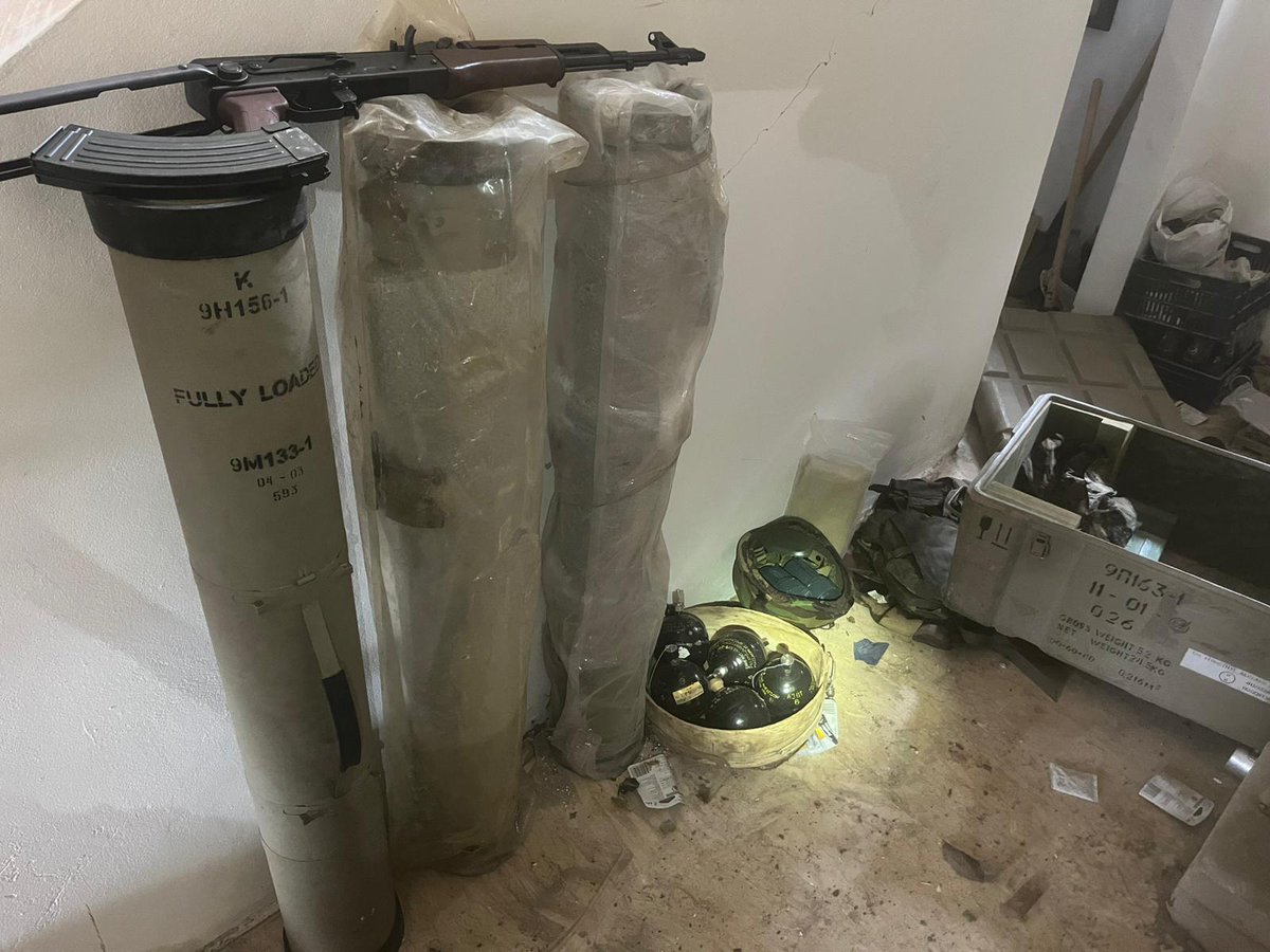 Troops of the Givati Brigade captured Hezbollah anti-tank missiles and other weapons during operations in southern Lebanon over the weekend, the military says