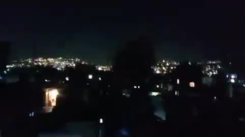 A video circulating online shows the second airstrike that targeted the Burj al-Barajneh area.