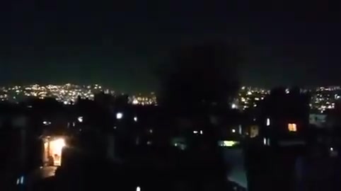 A video circulating online shows the second airstrike that targeted the Burj al-Barajneh area.