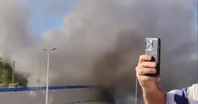 A building was targeted in an Israeli airstrike on the Ghobeiri area in the southern suburbs of the capital.