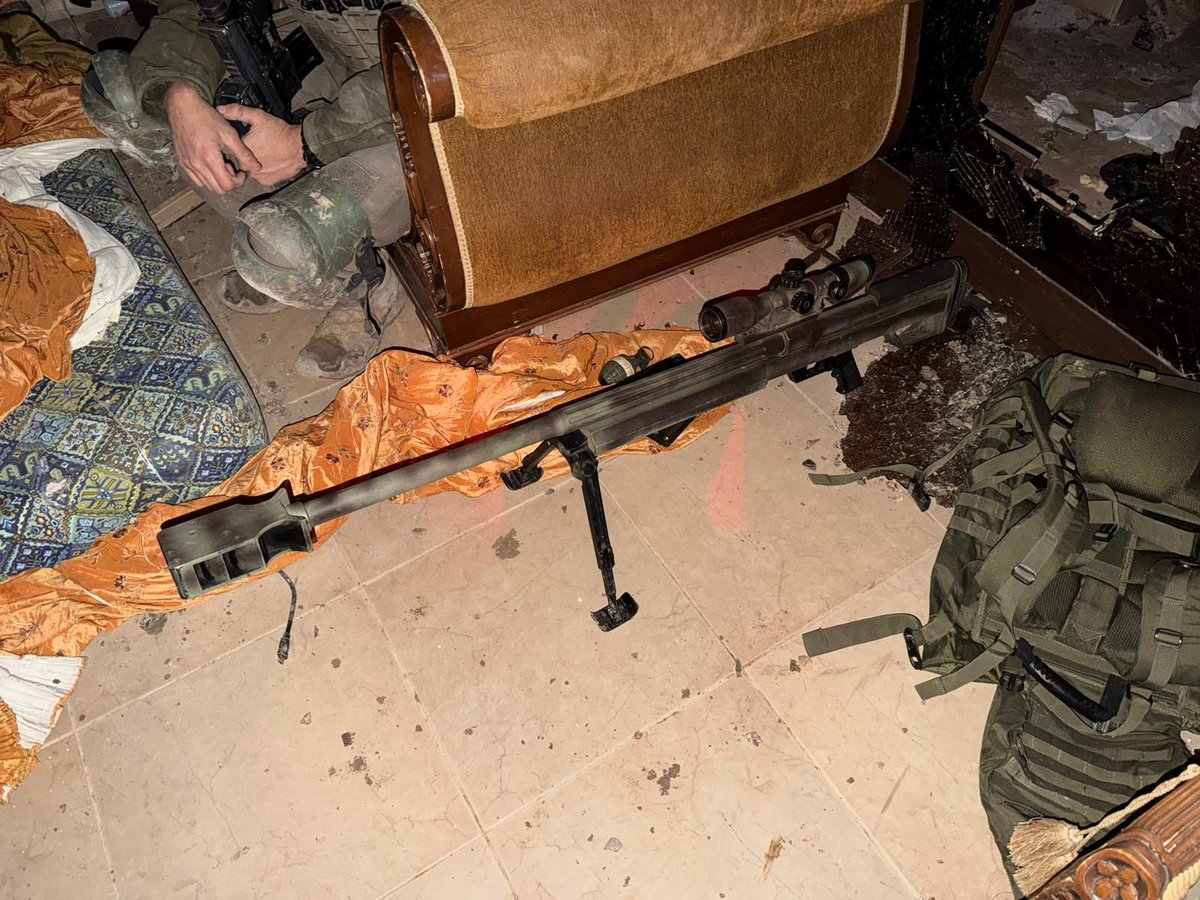 Israeli troops captured a cache of Hezbollah FPV drones during operations in southern Lebanon. The military says troops of the Nahal Brigade's 50th Battalion raided a Hezbollah site where they located numerous weapons, including explosive-laden drones, a sniper rifle, RPGs, and other equipment.