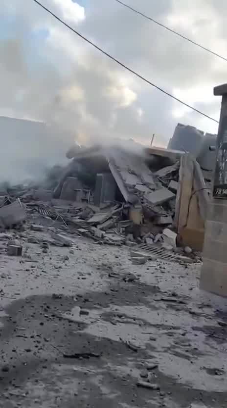 The raid that targeted Safed al-Batikh a short while ago