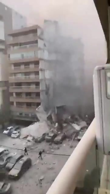 The extent of the destruction in Khayyat Hill following the Israeli raid