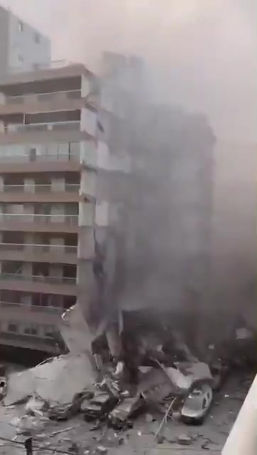 The extent of the destruction in Khayyat Hill following the Israeli raid