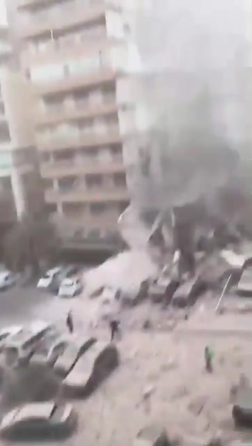 The extent of the destruction in Khayyat Hill following the Israeli raid