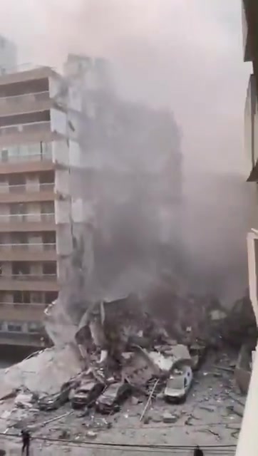 The extent of the destruction in Khayyat Hill following the Israeli raid