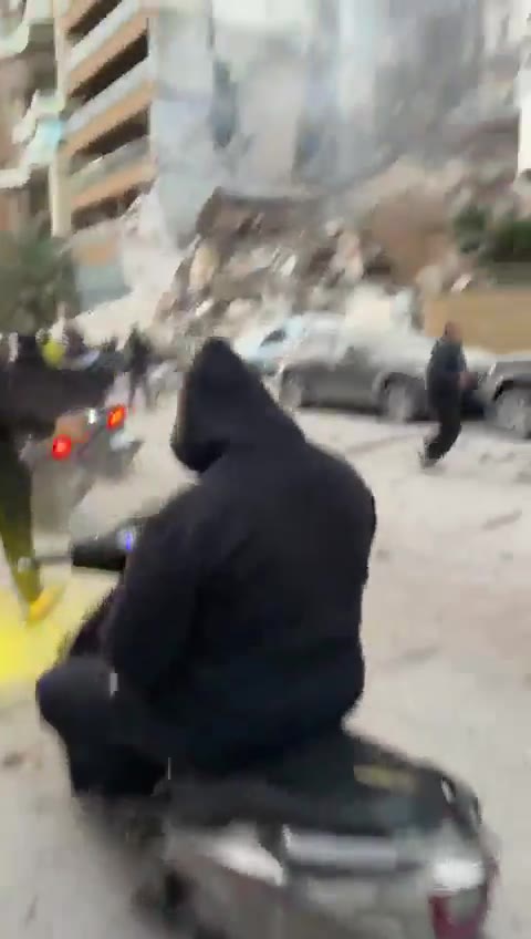 Destruction as result of an airstrike at Khayat Hill - Beirut