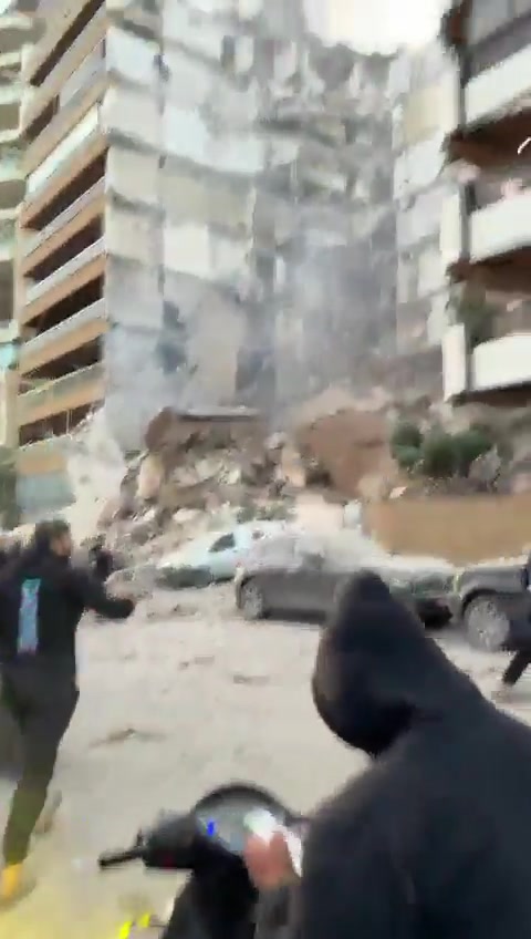 Destruction as result of an airstrike at Khayat Hill - Beirut