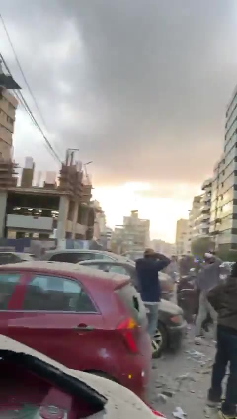 Destruction as result of an airstrike at Khayat Hill - Beirut